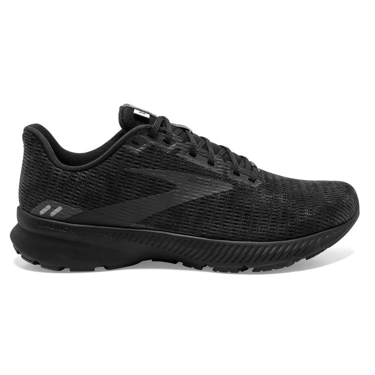 Brooks Men's Launch 8 Light-Cushion Road Running Shoes - Black/Ebony/Grey/Charcoal (CJSE36751)